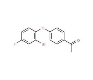 4&prime;-(2-Bromo-4-fluorophenoxy)acetophenone (CAS 845866-51-5) - chemical structure image