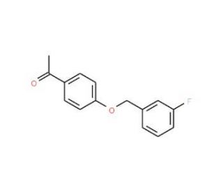 4&prime;-(3-Fluorobenzyloxy)acetophenone (CAS 1044063-98-0) - chemical structure image