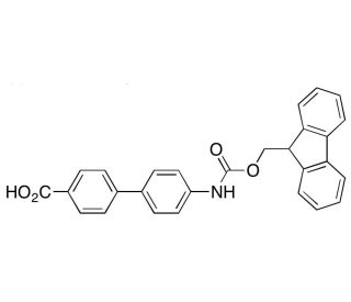 4&prime;-((((9H-Fluoren-9-yl)methoxy)carbonyl)amino)-[1,1&prime;-biphenyl]-4-carboxylic acid - chemical structure image