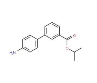 4&prime;-Amino-biphenyl-3-carboxylic acid isopropyl ester - chemical structure image