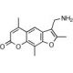 4′-Aminomethyl-4,5′,8-trimethylpsoralen (CAS 64358-50-5) - chemical structure image