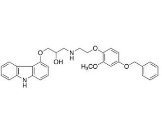 4&prime;-Benzyloxy Carvedilol (CAS 887352-95-6) - chemical structure image