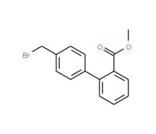 4&prime;-Bromomethylbiphenyl-2-carboxylic Acid, Methyl Ester (CAS 114772-38-2) - chemical structure image