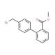 4′-Bromomethylbiphenyl-2-carboxylic Acid, Methyl Ester (CAS 114772-38-2) - chemical structure image