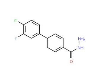 4&prime;-Chloro-3&prime;-fluoro[1,1&prime;-biphenyl]-4-carbohydrazide - chemical structure image