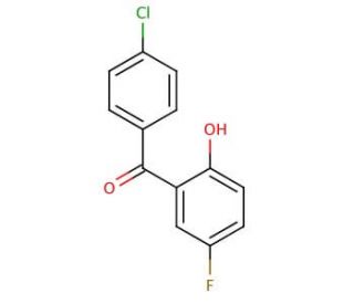 4&prime;-Chloro-5-fluoro-2-hydroxybenzophenone (CAS 62433-26-5) - chemical structure image