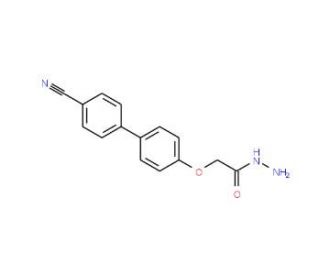 (4&prime;-Cyano-biphenyl-4-yloxy)-acetic acid hydrazide - chemical structure image