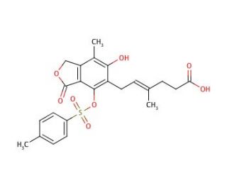 4&prime;-Desmethyl-6&prime;-tosylmycophenolic Acid (CAS 171808-03-0) - chemical structure image