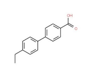 4&prime;-Ethylbiphenyl-4-carboxylic acid (CAS 5731-13-5) - chemical structure image