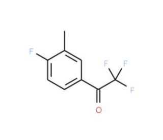 4&prime;-Fluoro-3&prime;-methyl-2,2,2-trifluoroacetophenone (CAS 845823-10-1) - chemical structure image