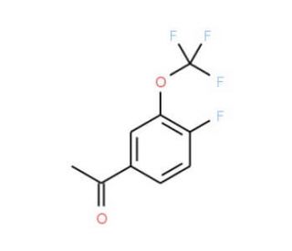 4&prime;-Fluoro-3&prime;-(trifluoromethoxy)acetophenone (CAS 886501-44-6) - chemical structure image