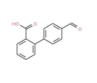 4&prime;-Formylbiphenyl-2-carboxylic acid (CAS 112804-58-7) - chemical structure image
