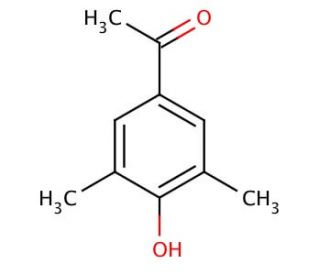 4&prime;-Hydroxy-3&prime;,5&prime;-dimethylacetophenone (CAS 5325-04-2) - chemical structure image