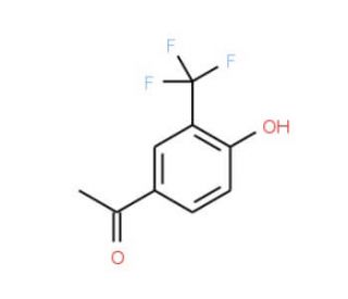 4&prime;-Hydroxy-3&prime;-(trifluoromethyl)acetophenone (CAS 149105-11-3) - chemical structure image