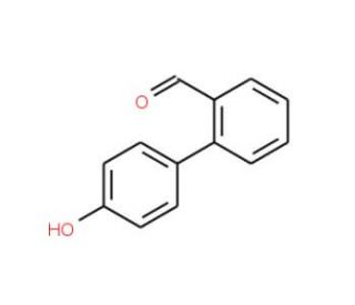 4&prime;-Hydroxy-biphenyl-2-carbaldehyde (CAS 400747-55-9) - chemical structure image