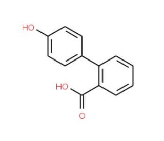 4&prime;-Hydroxy-biphenyl-2-carboxylic acid (CAS 67526-82-3) - chemical structure image