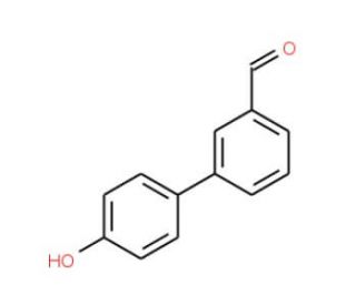 4&prime;-Hydroxy-biphenyl-3-carbaldehyde - chemical structure image