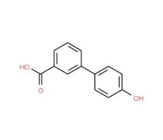 4&prime;-Hydroxy-biphenyl-3-carboxylic acid (CAS 121629-21-8) - chemical structure image