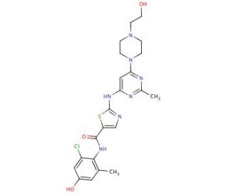 4&prime;-Hydroxy Dasatinib (CAS 910297-57-3) - chemical structure image
