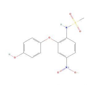 4&prime;-Hydroxy Nimesulide (CAS 109032-22-6) - chemical structure image