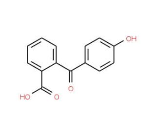 4&prime;-Hydroxybenzophenone-2-carboxylic acid (CAS 85-57-4) - chemical structure image