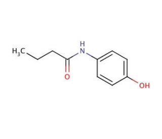 4&prime;-Hydroxybutyranilide (CAS 101-91-7) - chemical structure image