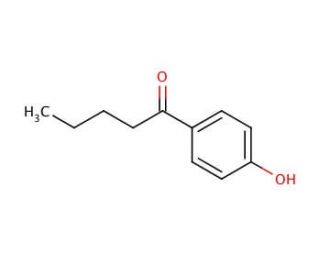4&prime;-Hydroxyvalerophenone (CAS 2589-71-1) - chemical structure image