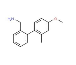 (4&prime;-Methoxy-2&prime;-methyl[1,1&prime;-biphenyl]-2-yl)-methanamine - chemical structure image