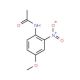 4′-Methoxy-2′-nitroacetanilide (CAS 119-81-3) - chemical structure image