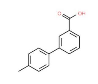 4&prime;-Methyl-biphenyl-3-carboxylic acid (CAS 147404-69-1) - chemical structure image