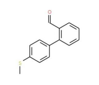 4&prime;-Methylsulfanyl-biphenyl-2-carbaldehyde - chemical structure image
