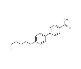 4&prime;-n-Hexylbiphenyl-4-carboxylic acid (CAS 59662-48-5) - chemical structure image