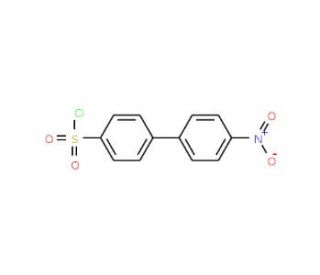 4&prime;-Nitro-biphenyl-4-sulfonyl chloride (CAS 20443-75-8) - chemical structure image
