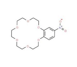 4&prime;-Nitrobenzo-18-crown 6-Ether (CAS 53408-96-1) - chemical structure image
