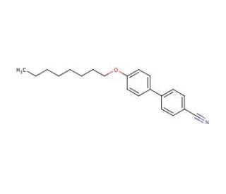 4&prime;-(Octyloxy)-4-biphenylcarbonitrile (CAS 52364-73-5) - chemical structure image