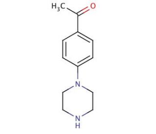 4′-Piperazinoacetophenone (CAS 51639-48-6) - chemical structure image