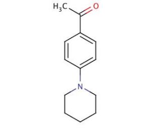 4&prime;-Piperidinoacetophenone (CAS 10342-85-5) - chemical structure image