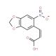 4′,′5-(Methylenedioxy)-2′-nitrocinnamic acid (CAS 6315-90-8) - chemical structure image