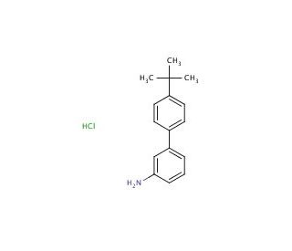 4&prime;-tert-butyl-1,1&prime;-biphenyl-3-amine hydrochloride - chemical structure image