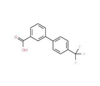 4&prime;-Trifluoromethyl [1,1&prime;-biphenyl]-3-carboxylic acid (CAS 199528-28-4) - chemical structure image