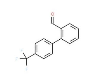 4&prime;-Trifluoromethyl-biphenyl-2-carbaldehyde (CAS 84392-23-4) - chemical structure image