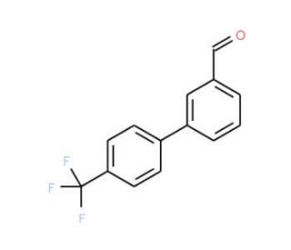 4&prime;-Trifluoromethyl-biphenyl-3-carbaldehyde (CAS 343604-24-0) - chemical structure image