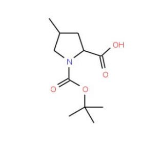 (4R)-1-Boc-4-Methyl-D-proline (CAS 871727-77-4) - chemical structure image