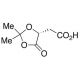 [(4R)-2,2-Dimethyl-5-oxo-1,3-dioxolan-4-yl]acetic Acid (CAS 113278-68-5) - chemical structure image