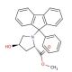 (4R, 2S)-4-Hydroxy-1-(9-phenyl-9H-fluoren-9-yl)-proline Methyl Ester (CAS 179990-59-1) - chemical structure image