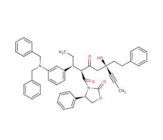 [4R-[3(2(S*),5(R*),4R]]-3-[2-[1-[3-[Bis(phenylmethyl)amino]phenyl]propyl]-5-hydroxy-1,3-dioxo-5-(2-phenylethyl)-6-octynyl]-4-