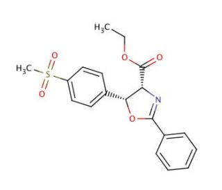 (4R-5R)-4,5-Dihydro-5-[4-(methylsulfonyl)phenyl]-2-phenyl-4-oxazolecarboxylic Acid Ethyl Ester (CAS 139059-00-0) - chemical s