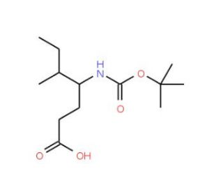 (4R,5S)-Boc-4-amino-5-methyl-heptanoic acid (CAS 331763-49-6) - chemical structure image