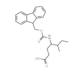 (4R,5S)-Fmoc-4-amino-5-methyl-heptanoic acid (CAS 331763-50-9) - chemical structure image