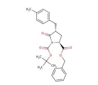 (4R)-Boc-4-(4-methylbenzyl)-Pyr-OBzl (CAS 401813-50-1) - chemical structure image